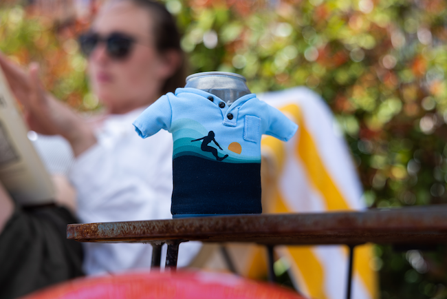The Tee - Seaside koozie by Puffin Drinkwear