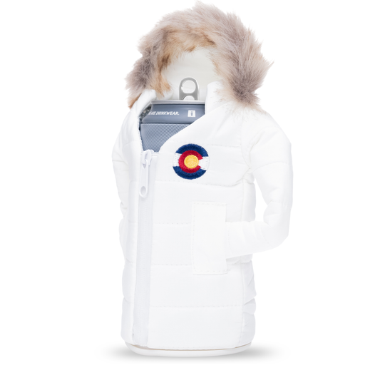 The Pahka - Puffin Drinkwear drink sleeves #color_sandy-white-colorado
