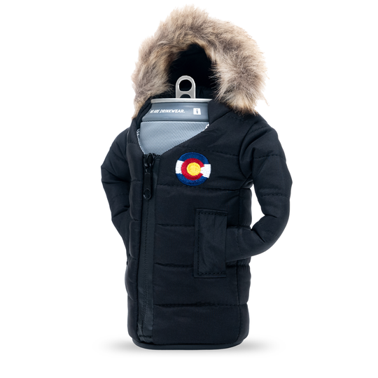 The Pahka - Puffin Drinkwear drink sleeves #color_black-colorado