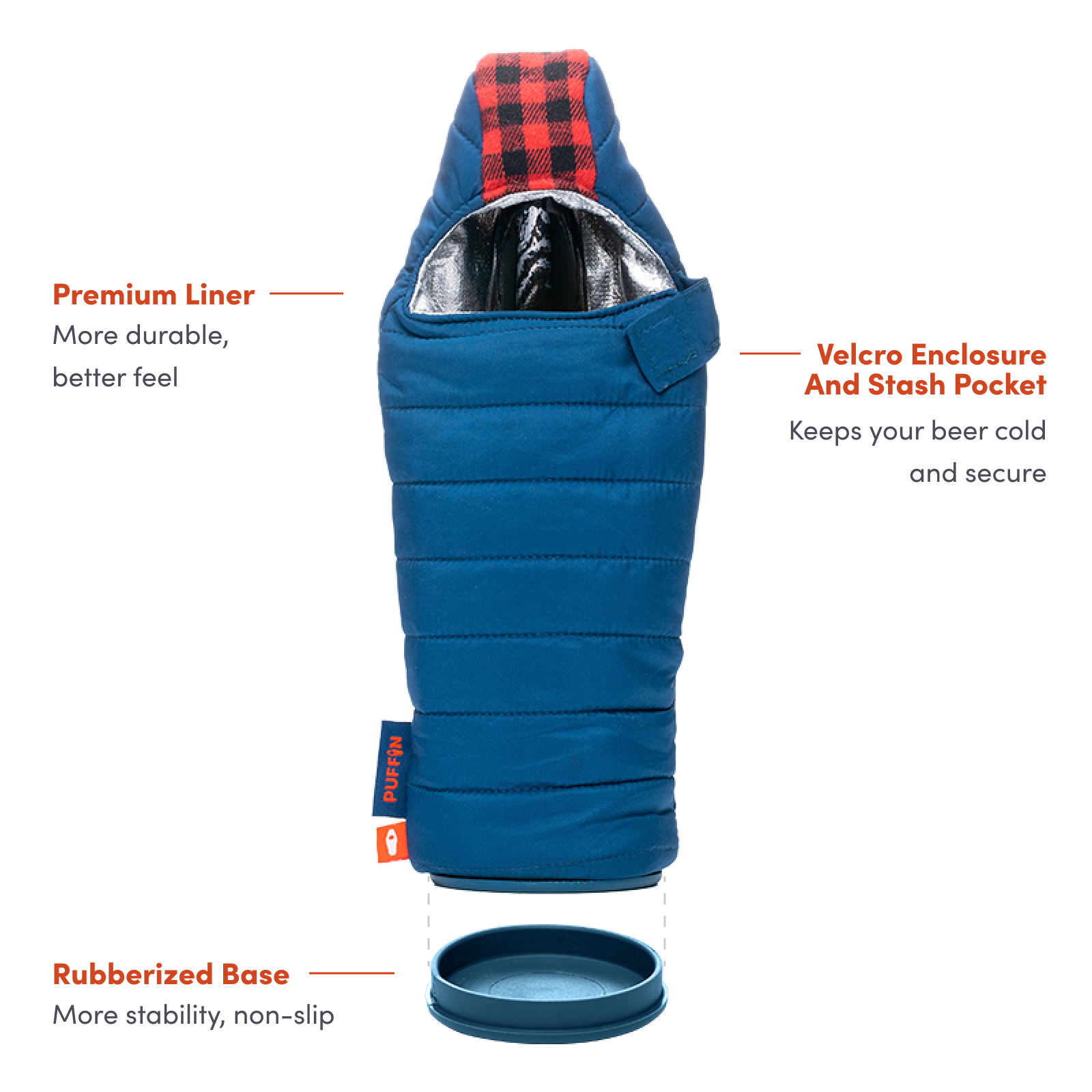 The OG Koozie Features - Puffin Drinkwear