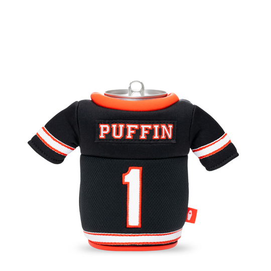 The Gridiron - Puffin Drinkwear drink sleeves #color_black-risky-red
