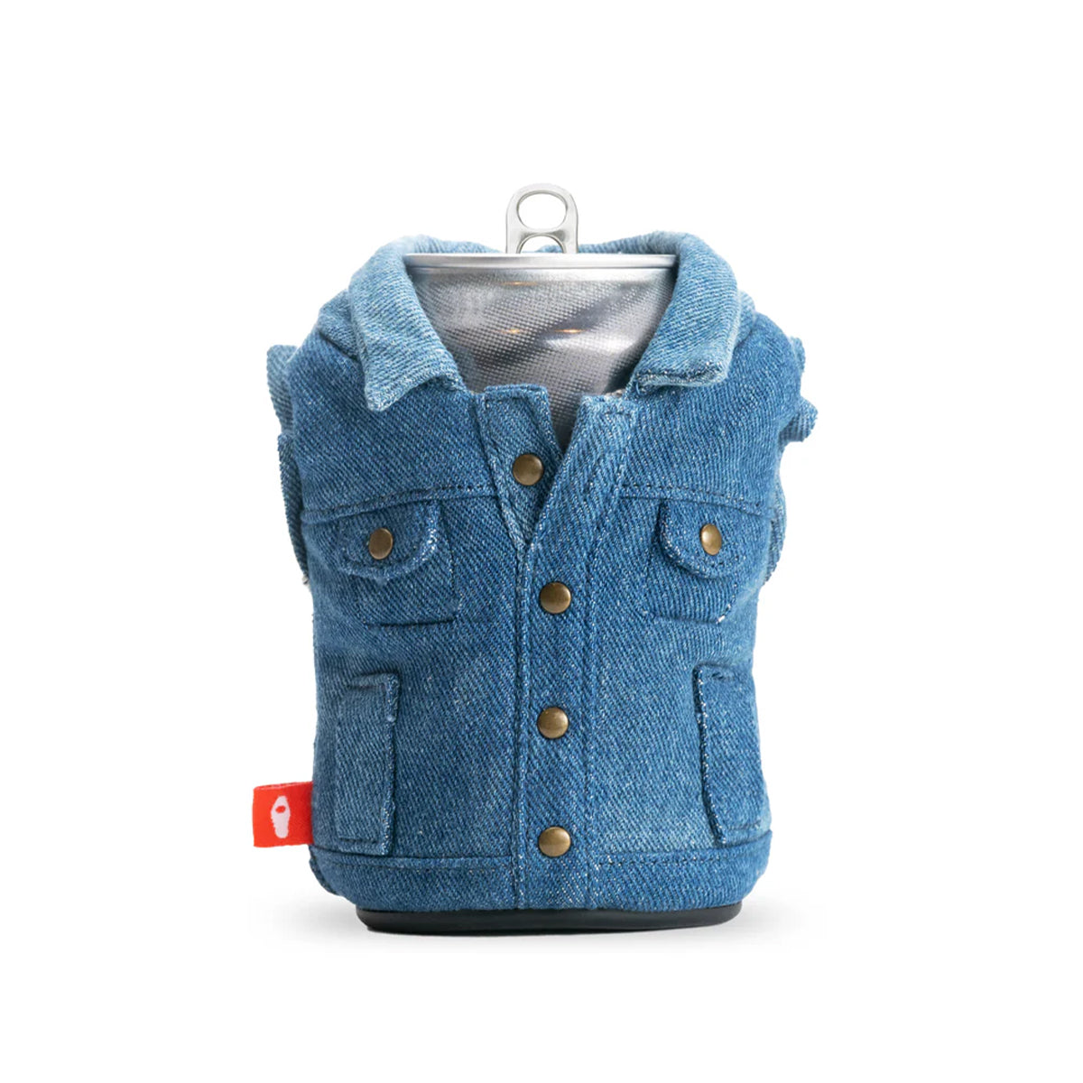 The Denim Vest - Puffin Drinkwear drink sleeves  #color_blue-denim