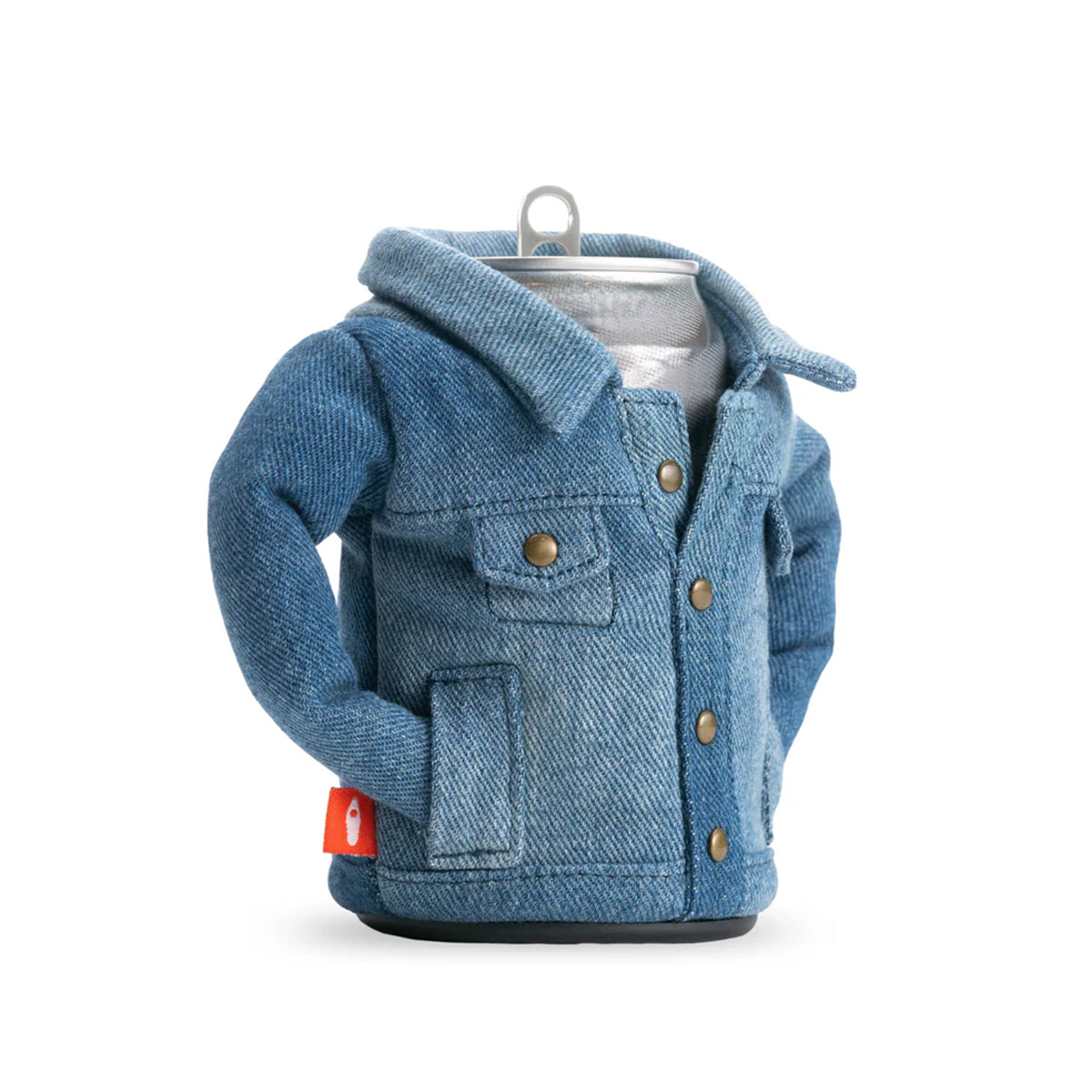 The Denim Puffin Beer Koozie 
#color_blue-denim