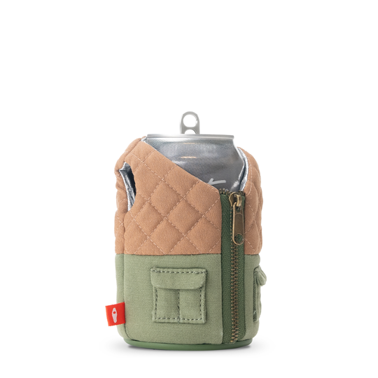 The Bird Dog - Puffin Drinkwear drink sleeves #color_olive-green-dry-grass