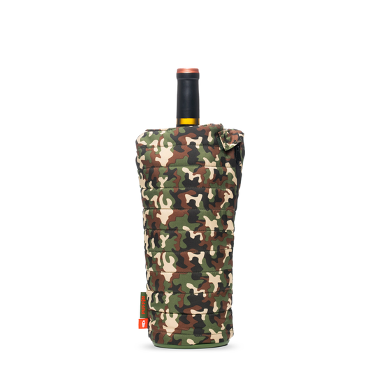 The Caddy - Puffin Drinkwear drink sleeves #color_woodsy-camo-puffin-red