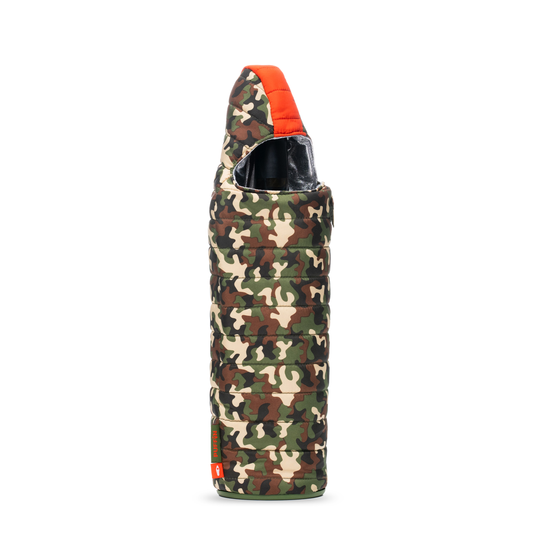 The Caddy - Puffin Drinkwear drink sleeves #color_woodsy-camo-puffin-red