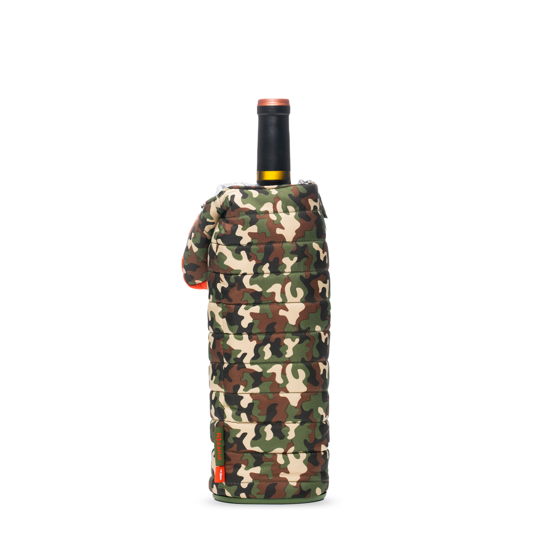 The Caddy - Puffin Drinkwear drink sleeves #color_woodsy-camo-puffin-red
