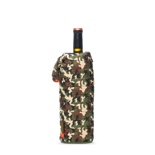 The Caddy - Puffin Drinkwear drink sleeves #color_woodsy-camo-puffin-red