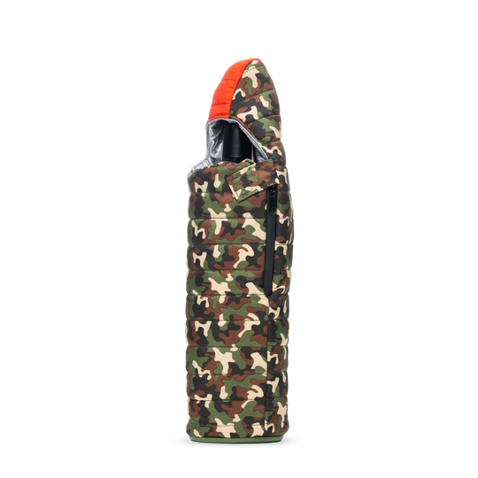The Caddy - Puffin Drinkwear drink sleeves #color_woodsy-camo-puffin-red