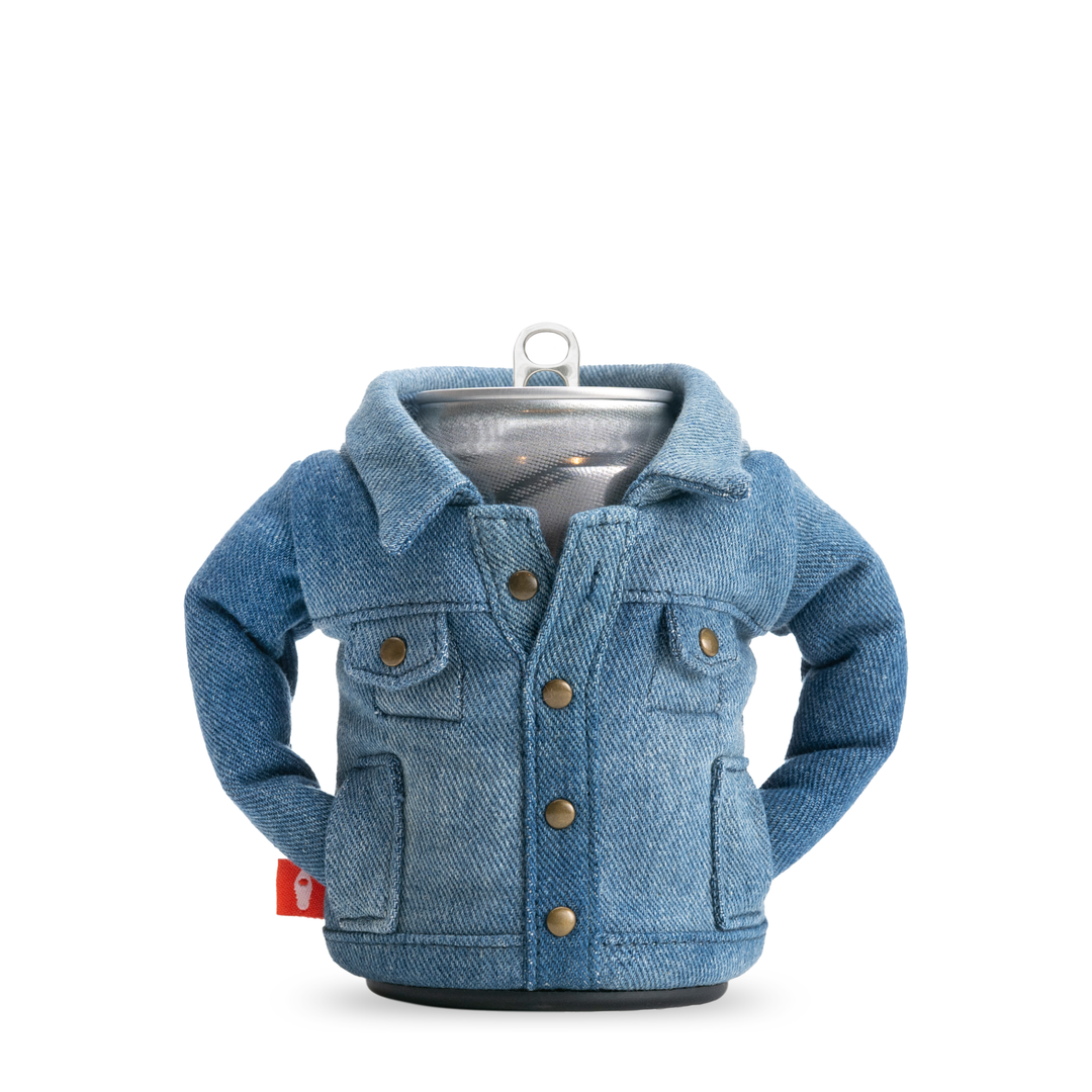 The Denim Puffin Beer Koozie 
#color_blue-denim