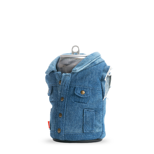 The Denim Vest - Puffin Drinkwear drink sleeves  #color_blue-denim