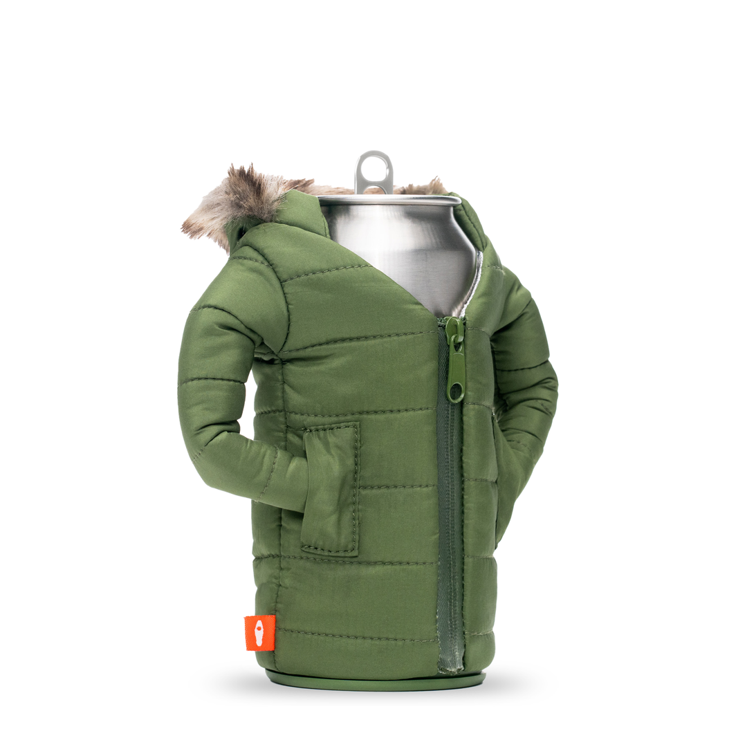 The Pahka - Puffin Drinkwear drink sleeves #color_olive-green