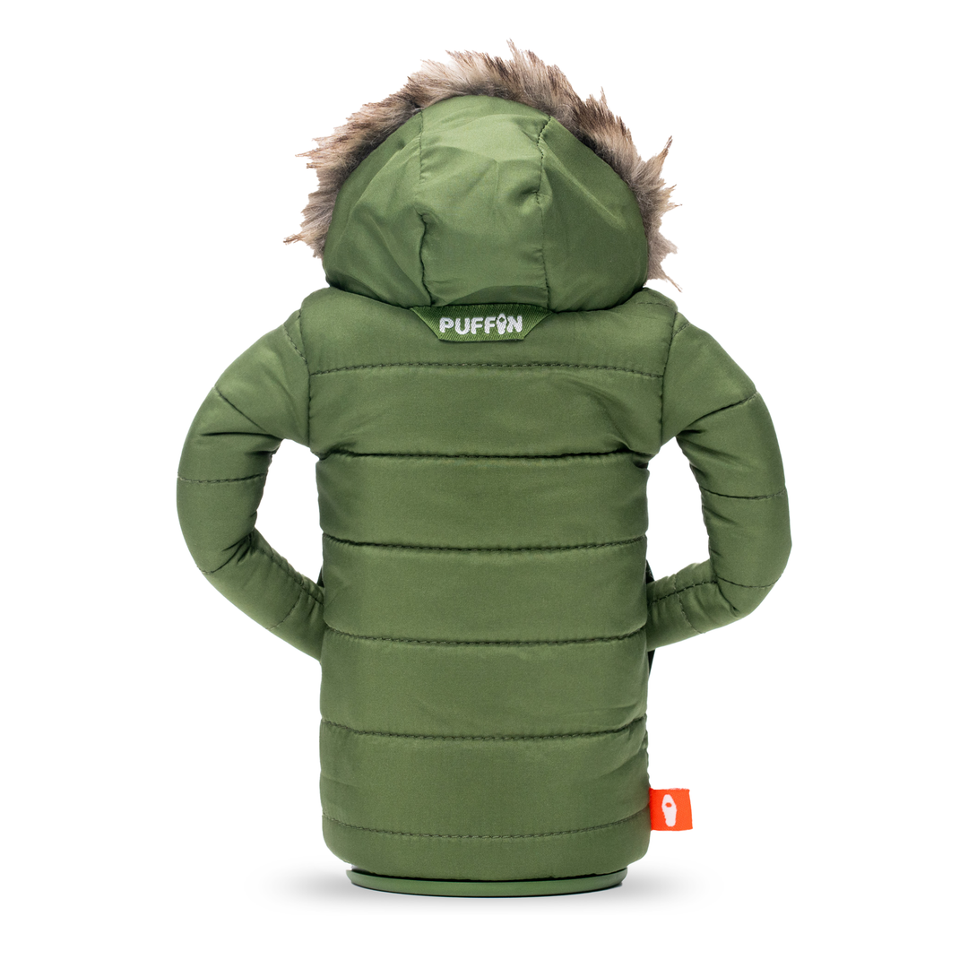 The Pahka - Puffin Drinkwear drink sleeves #color_olive-green