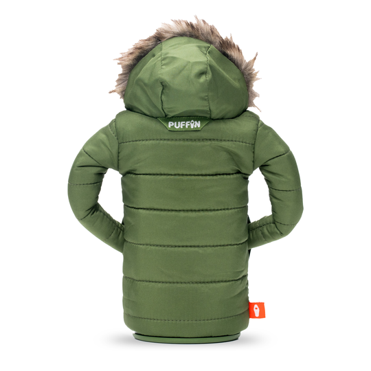 The Pahka - Puffin Drinkwear drink sleeves #color_olive-green