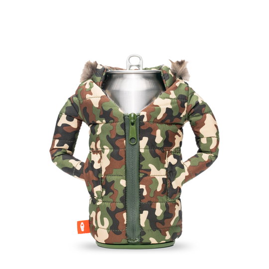 The Pahka - Puffin Drinkwear drink sleeves #color_woodsy-camo