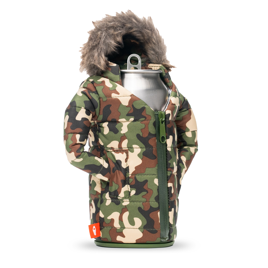 The Pahka - Puffin Drinkwear drink sleeves #color_woodsy-camo