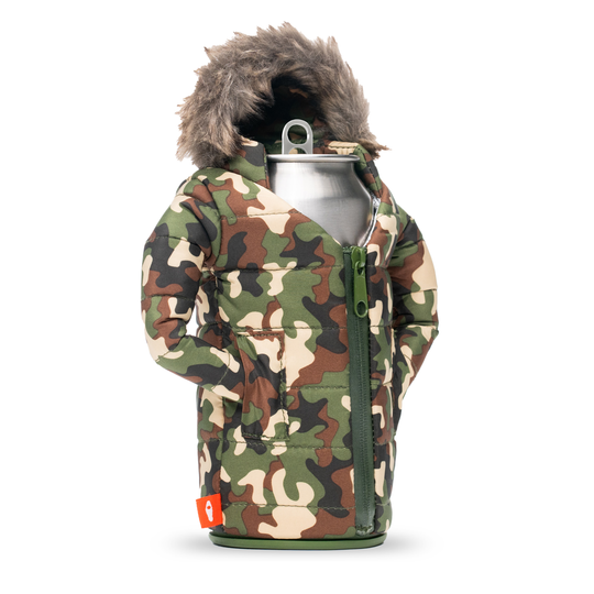 The Pahka - Puffin Drinkwear drink sleeves #color_woodsy-camo