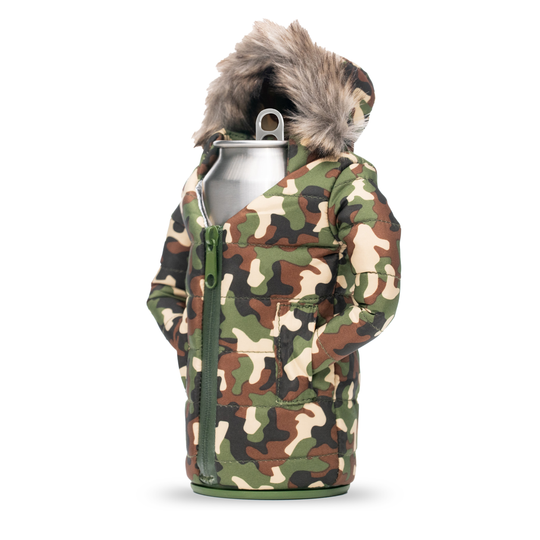 The Pahka - Puffin Drinkwear drink sleeves #color_woodsy-camo