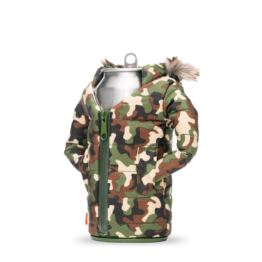 The Pahka - Puffin Drinkwear drink sleeves #color_woodsy-camo