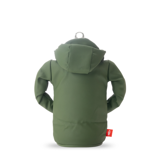 The Raincoat - Puffin Drinkwear drink sleeves #color_olive-green